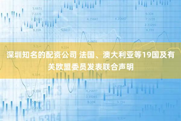 深圳知名的配资公司 法国、澳大利亚等19国及有关欧盟委员发表联合声明